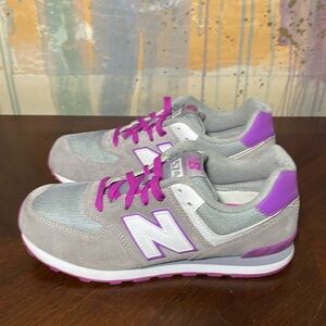 New Balance 574 Core Sneakers Classic Fog Canyon Grey Violet running shoes W 5.5